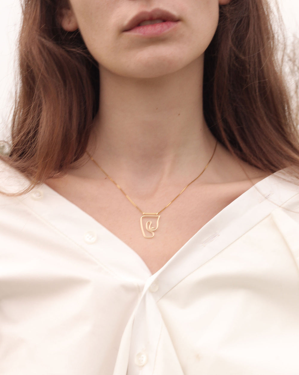 Deconstructed Nude Necklace