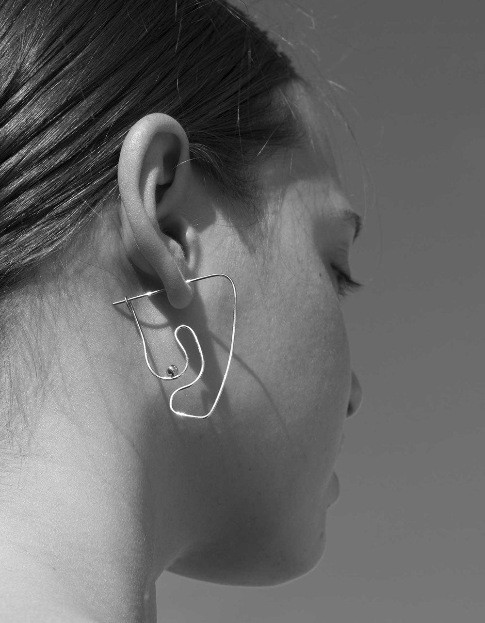 Deconstructed Nude Earring